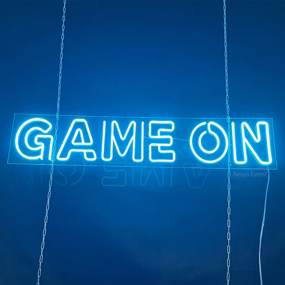 

Game Room Neon Lights Sign Game on Custom Neon Decor Night Lights Acrylic Gaming Decoration Lamps Bar Party Birthday Gift