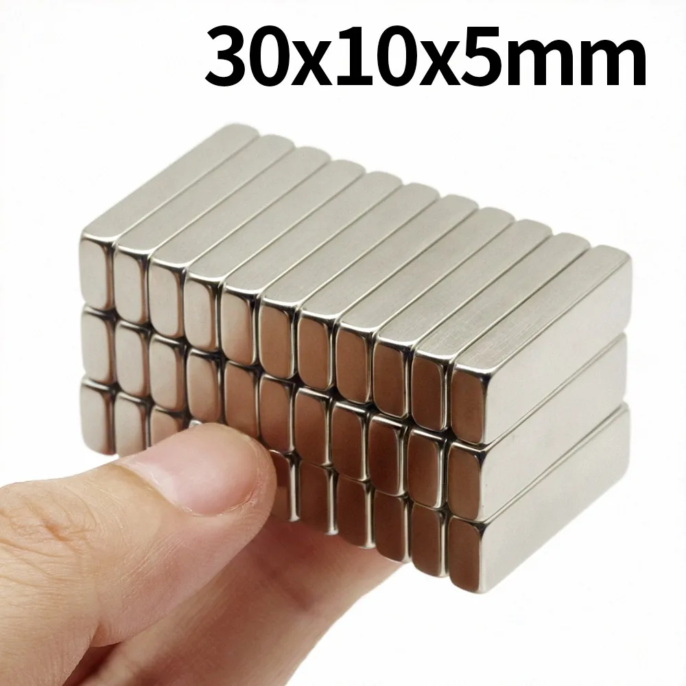 30x10x5mm Super Strong Neodymium Magnet N35 NdfeB Permanent Magnetic imanes Block Powerful Magnets Refrigerator