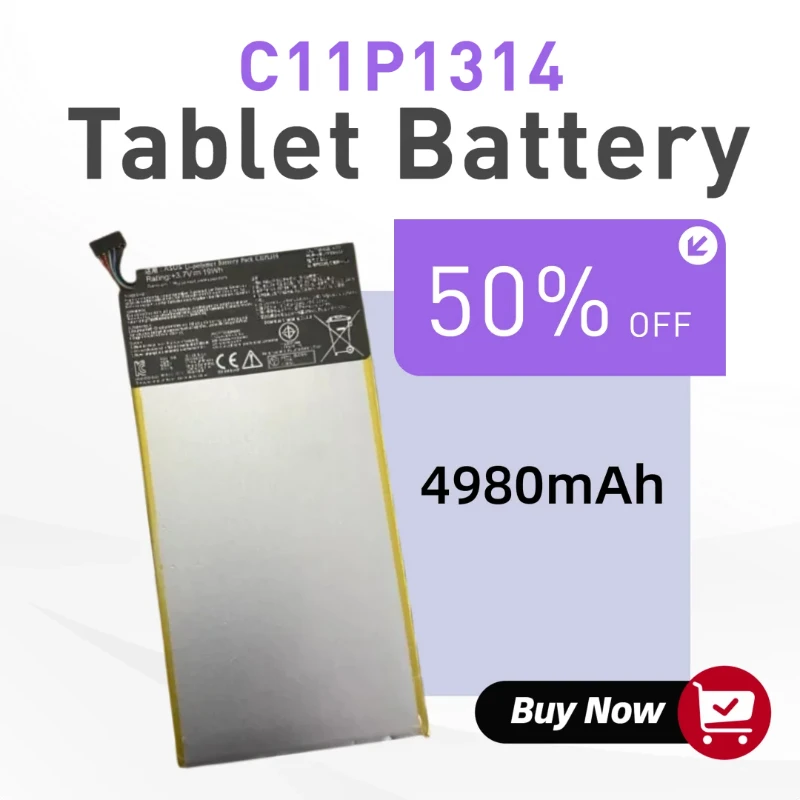 

4980 мАч для Asus K00F Me102 Me102a ME102A 1B Аккумулятор для планшета C11P1314