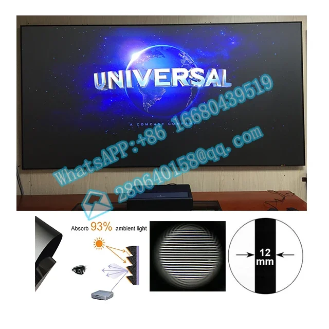 

16:9 92 100inch xy screens alr projection screen for Fengmi 4K Lune 4KHF85 ust projector