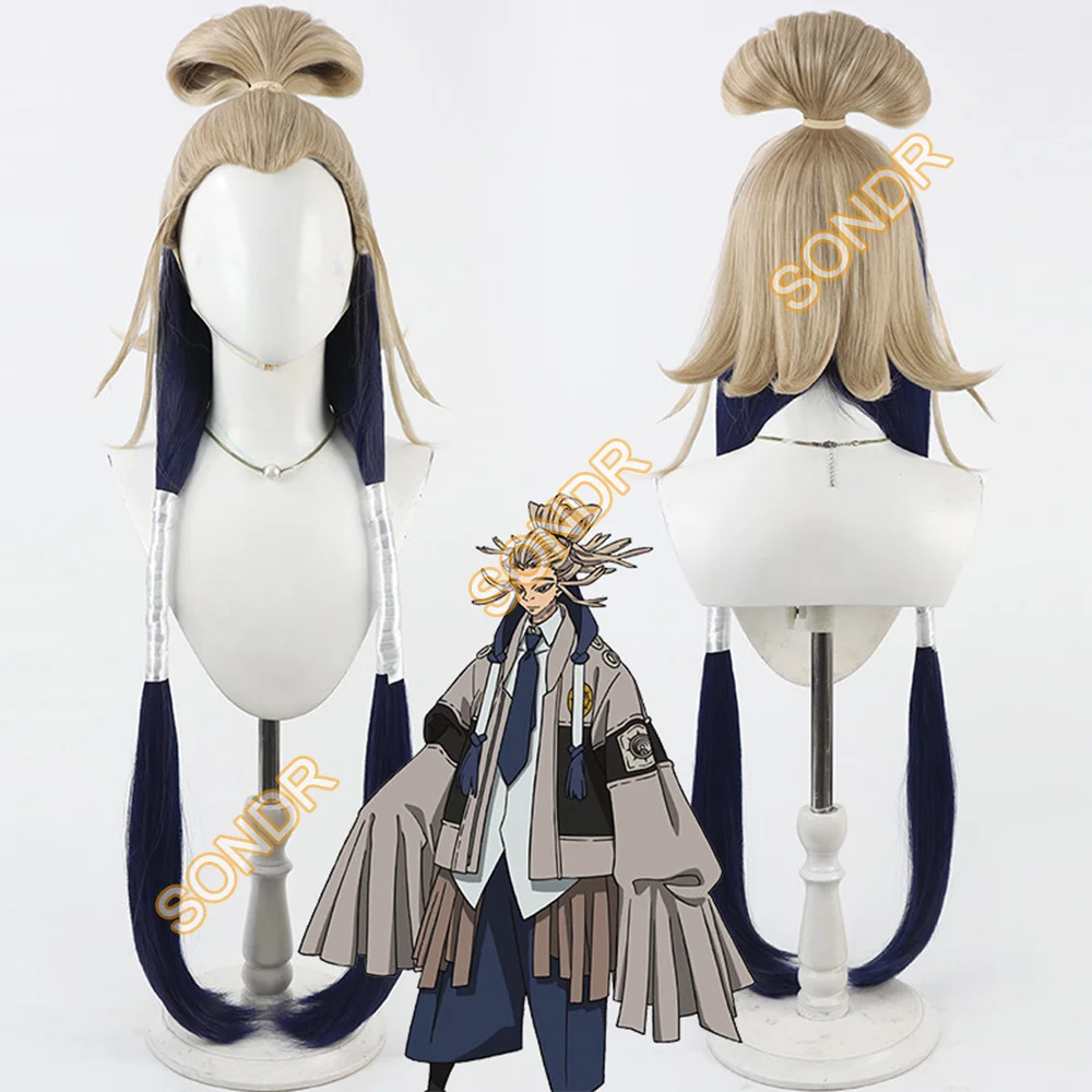 Perruque de Cosplay synthétique Anime GACHI AKUTA Tamsy Caines, tresses longues de 100cm, perruque résistante à la chaleur pour hommes, accessoires de fête d'halloween et de carnaval