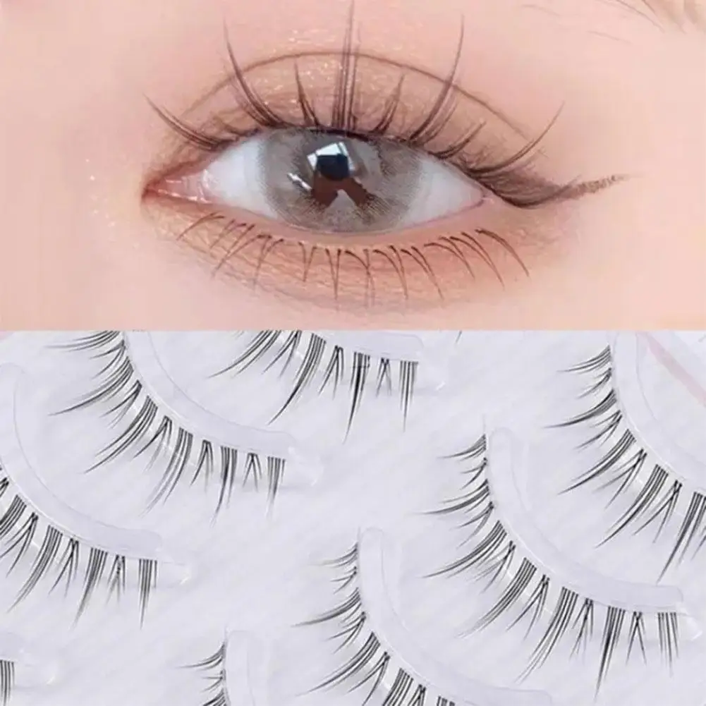 

5 Pairs New Manga Lashes Soft Natural Eyelashes Thick Manga Dating False Eyelashes Makeup Eyelashes Eyelashes Daily U3y1