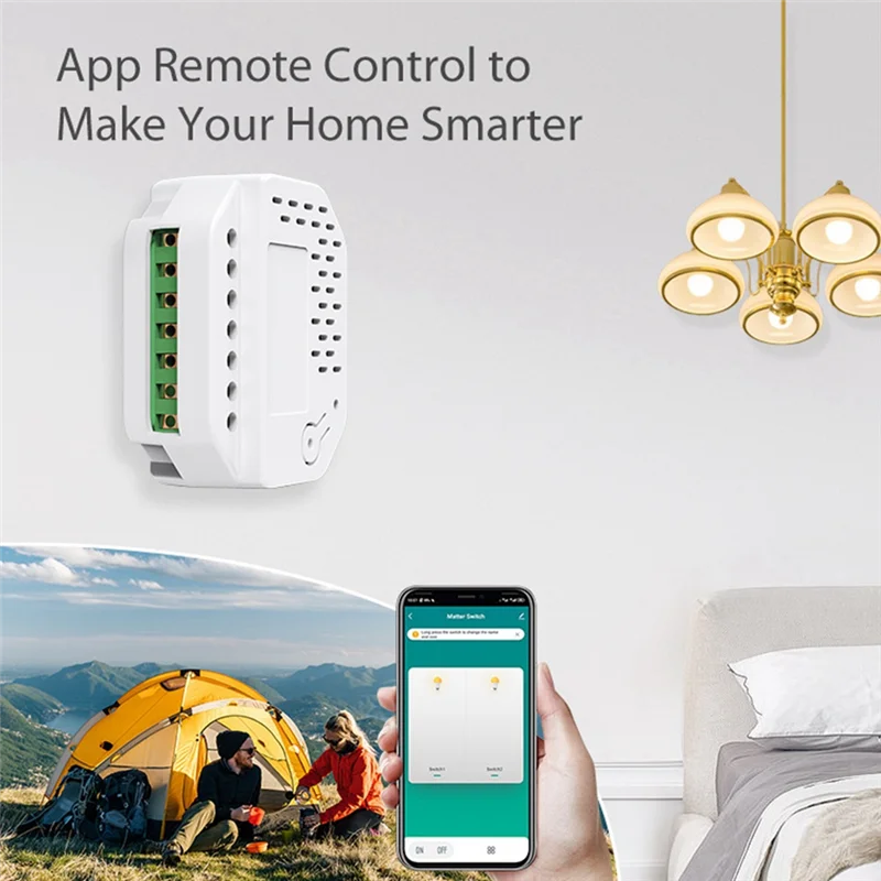 Tuya Matter Wifi 스마트 스위치 모듈 릴레이는 Homekit 및 Tuya Smartlife와 함께 작동합니다. Tuya 스마트 릴레이 스위치 내구성
