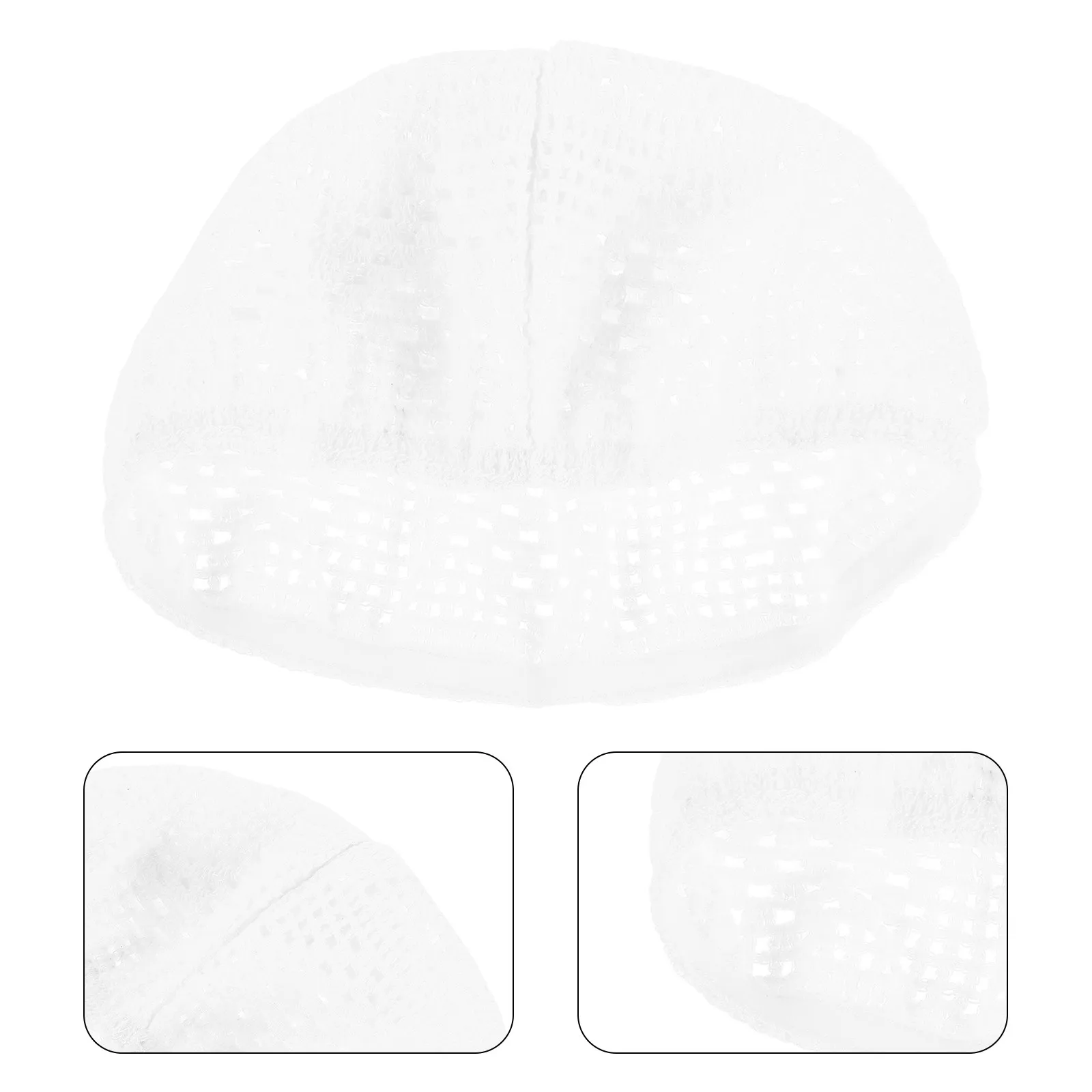 Muslim Cap for Men Knitted Breathable Cotton Islamic Prayer Hat Eid Mosque Hajj Beanie Religious Headwear