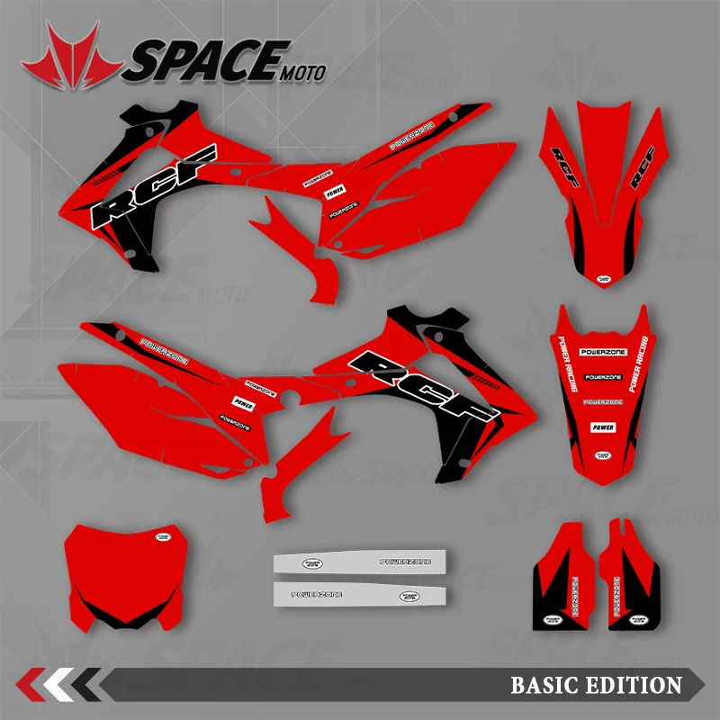 

SPACE MOTO для HONDA 14-17 CRF250R 13-16 450R графический фон наклейки наклейки мотоцикл