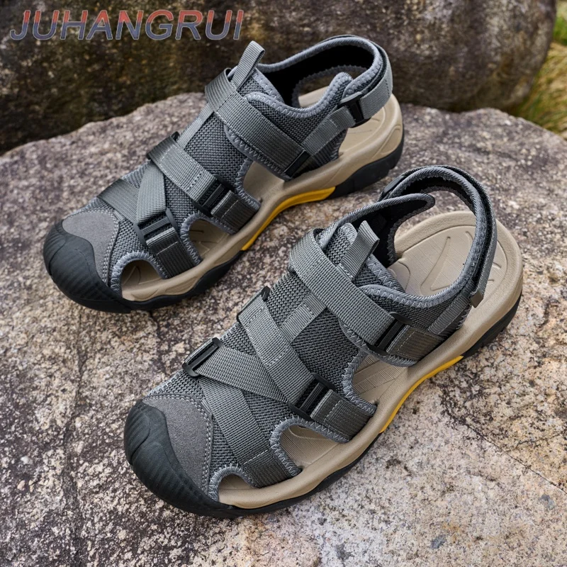 Summer Men Sandals Fashion Men's Casual Shoes Breathable Outdoor Beach Water Sports Shoes Non-slip Man Trekking Toursim Sandals