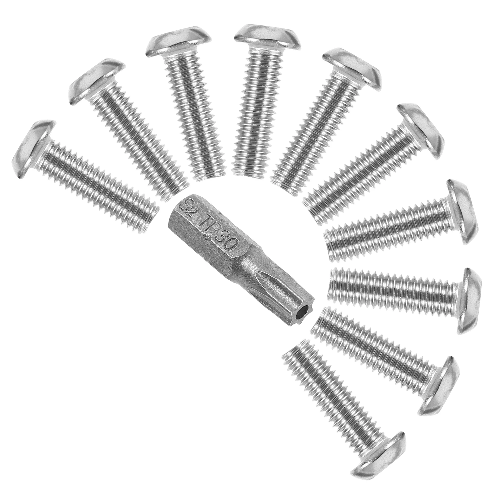 

1 Set Anti-Theft License Plate Bolts Security Car Plate Screw Kit Motorcycle Sturdy Theft Proof Easy Install Round Head Sleek