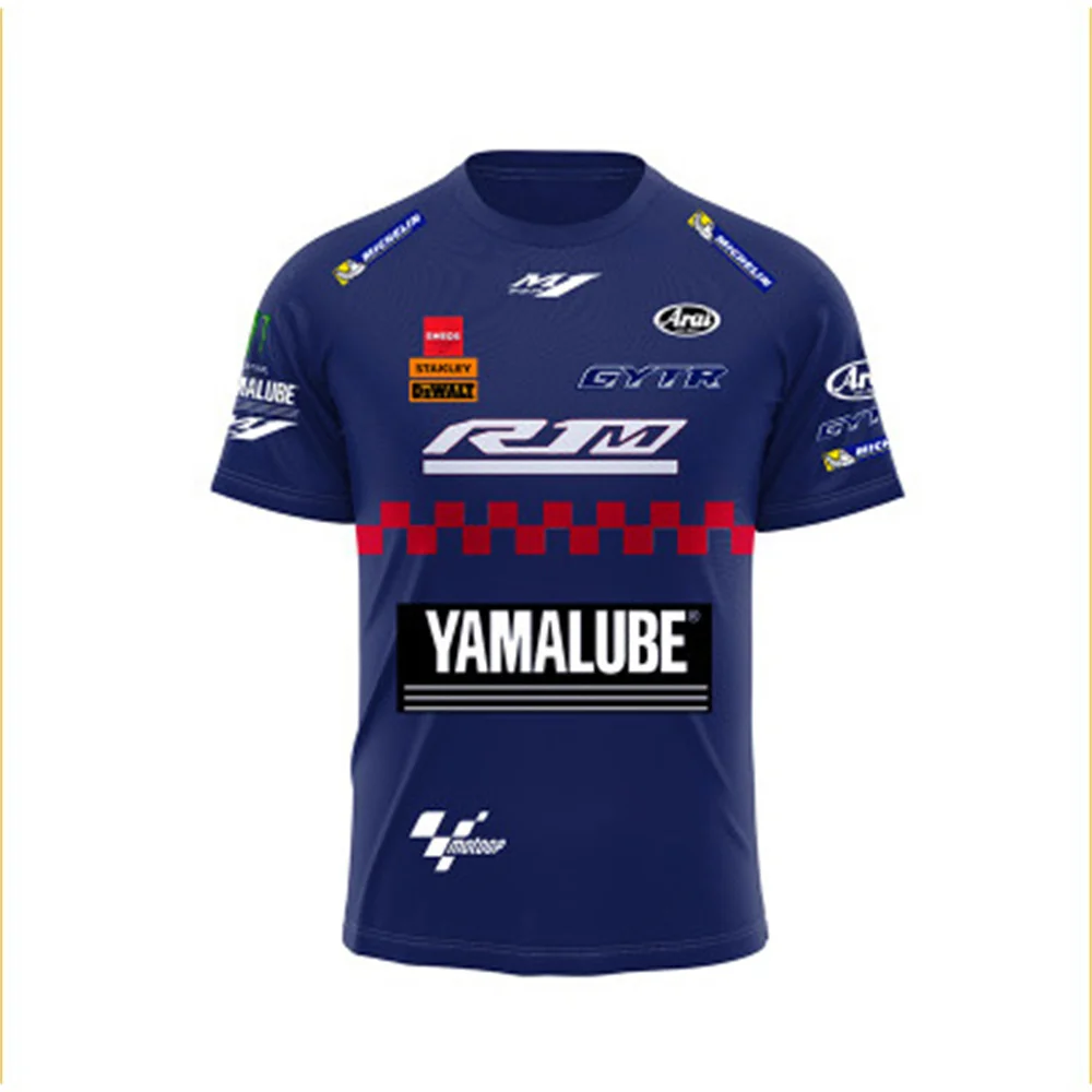 MOTO GP Yamaha racing T-shirts, summer quick-drying motorcycle off-road riding short-sleeved, breathable sportswear. - Image 6