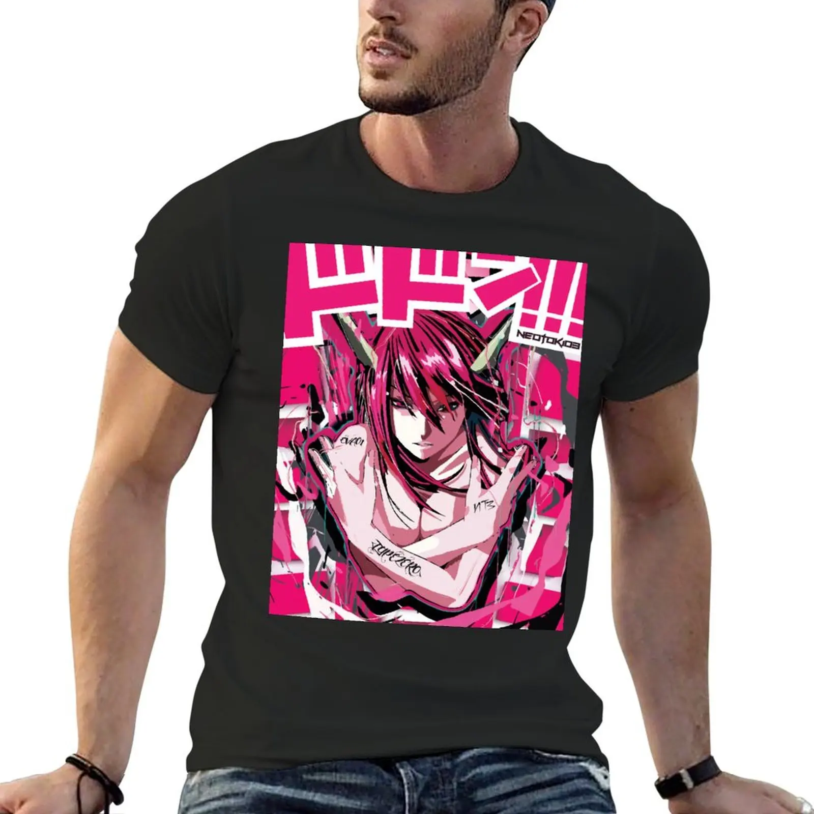 Camiseta de entrenamiento para hombre, camisa de anime con diseño de la reina de Lied y Elfen Diclonius, de los caballeros