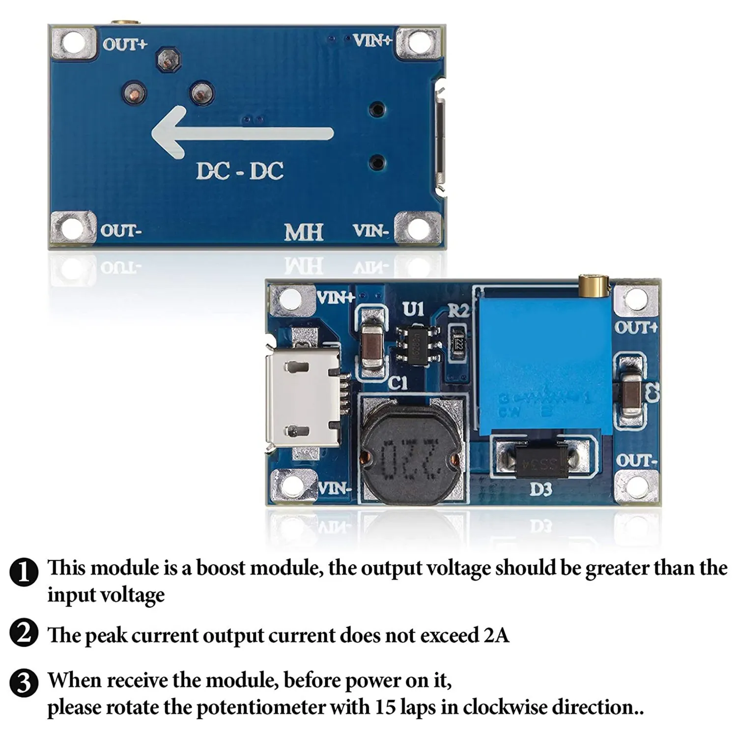B16C-20 Piece Dc To Dc Step Up Converter MT3608 DC Voltage Regulator Step Up Dc Boost Converter Power Module Supply Module