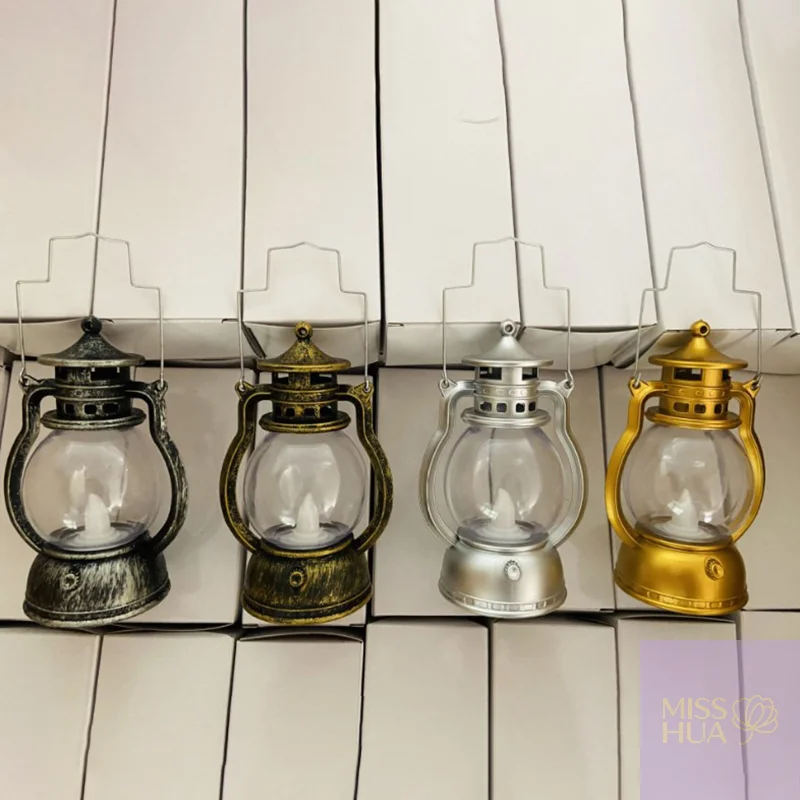 レトロなオイルランプハロウィン装飾LED小さなホームパーティーランタン