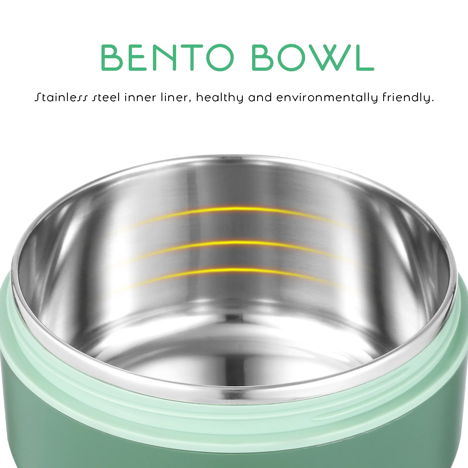

Stainless Steel Large Ramen Bowl Lunch Box with Lid Leakproof Portable Bento Adult Soup Container