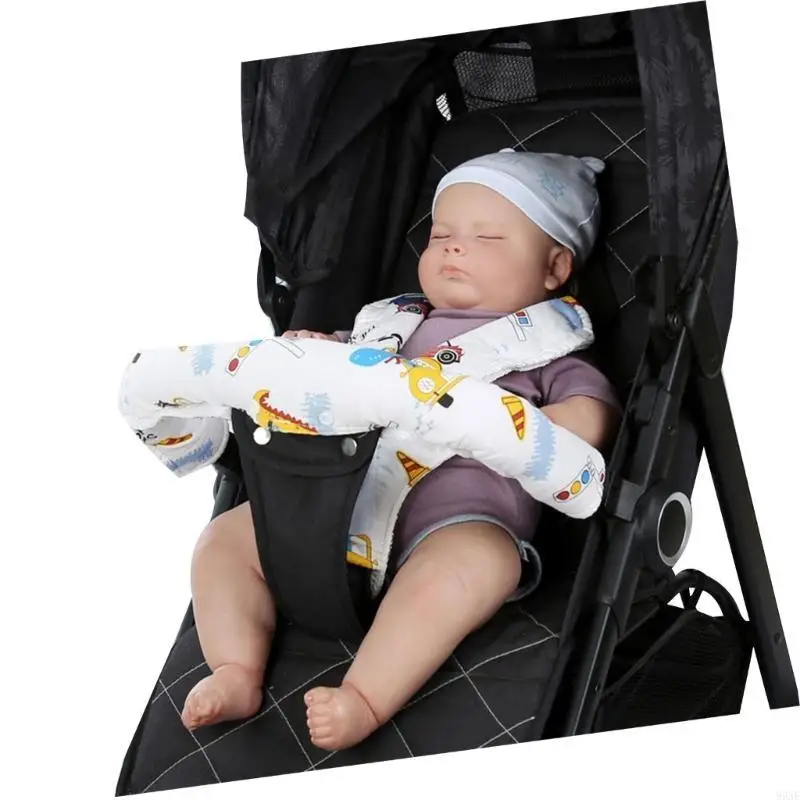 95AE Thoáng Khí Xe Đẩy Cho Bé Dây Yếm Cotton Trẻ Sơ Sinh Mọc Răng Yếm Khăn Cotton Thoải Mái Dây Đeo Vai Đáy Quần Tay