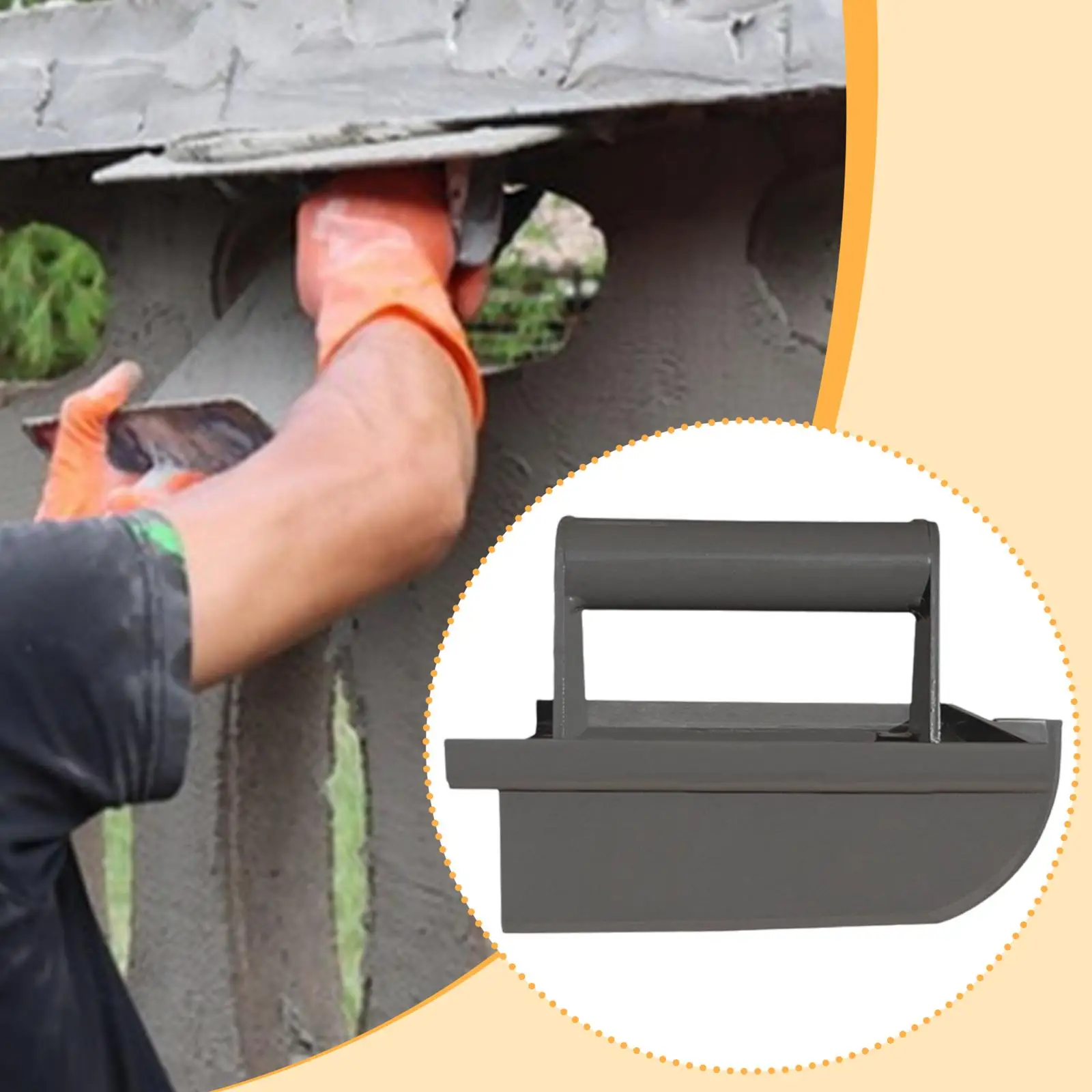 Strumento portatile per bordi in calcestruzzo Accessorio dal design ergonomico Professionale per il ristrutturazione delle pareti Multiuso Robusto Resistente alla ruggine