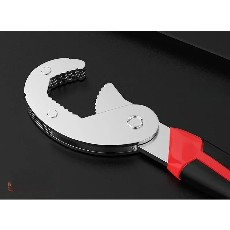For Adjustable Spanner, Universal Wrench,Quick Multi-function,New Grip 9-22mm 1 packs，Universal Opening Wrench