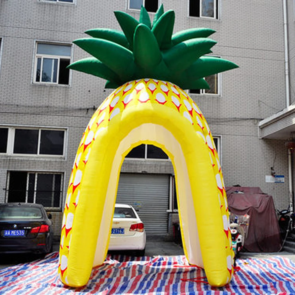 2018 high quality small pineapple fruit shaped inflatable booth for display event air tent for advertisement