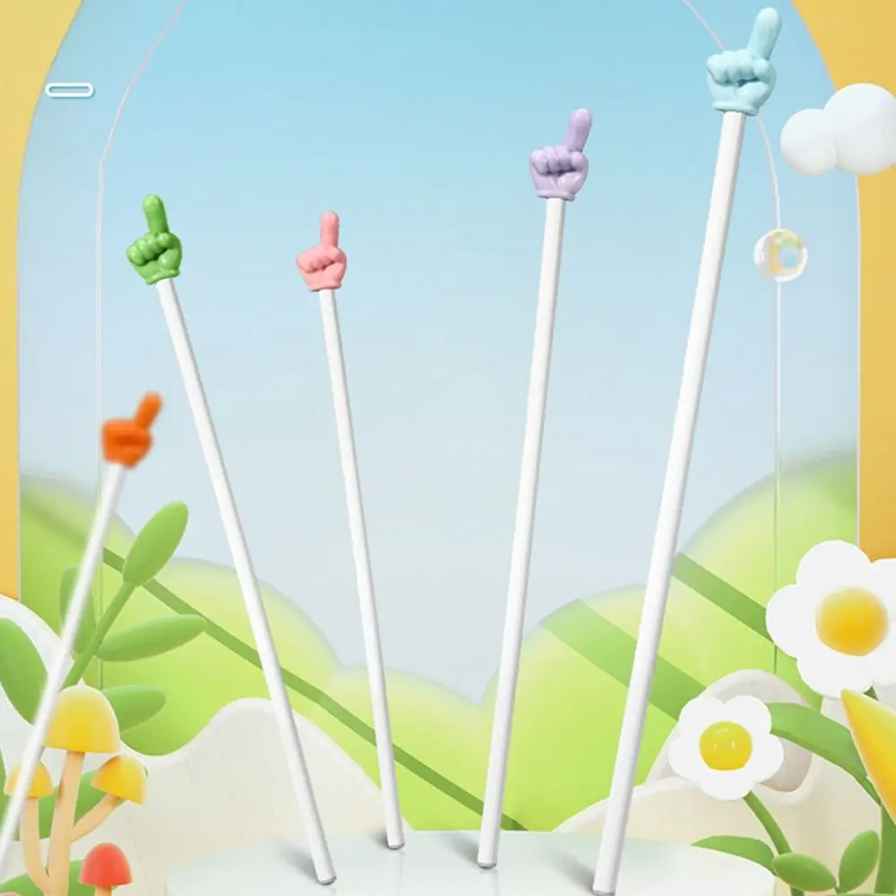 Morandi 컬러 교육 포인터 플러스 사이즈 손가락 디자인 손가락 독서 스틱 빛나는 화이트 보드 핸드 포인터 교육 도구