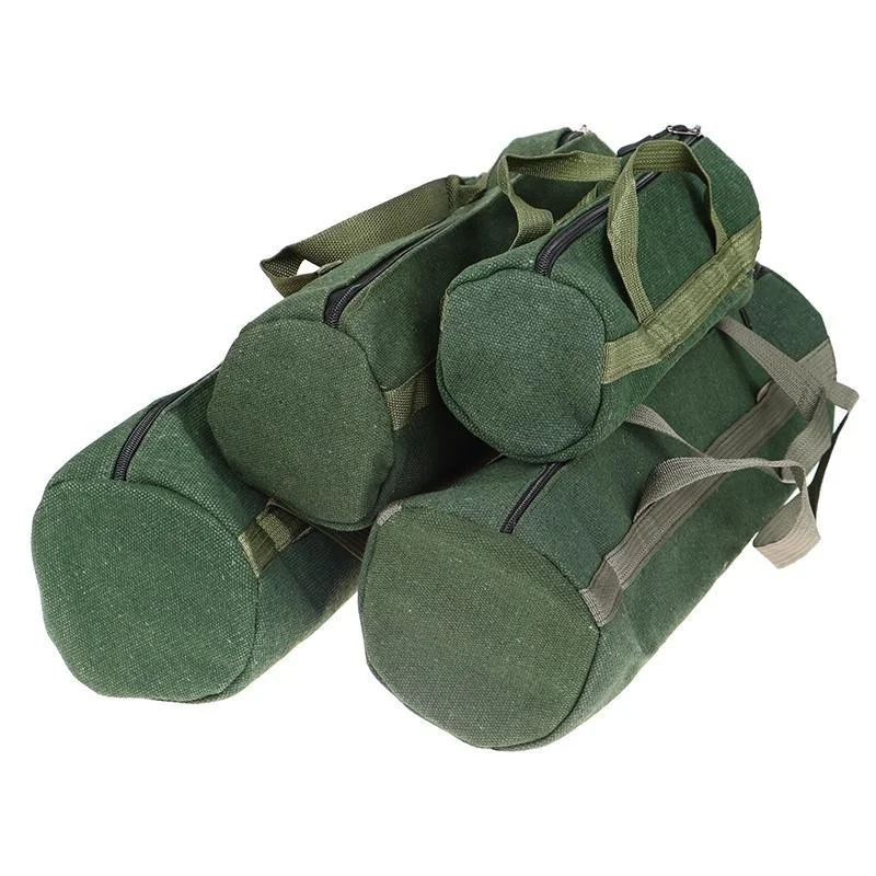 1pc Tool Bag Canvas Utility Tote Tool Organizer Wide Mouth Waterproof Versatile Handbag For Electrician Carpenter Professional ﻿