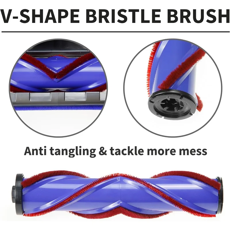 -ESTR استبدال رأس فرشاة المحرك المباشر سريع التحرير لـ Dyson V7 V8 V10 V11 V15 G5 لمرفق سجاد الأرضيات الصلبة