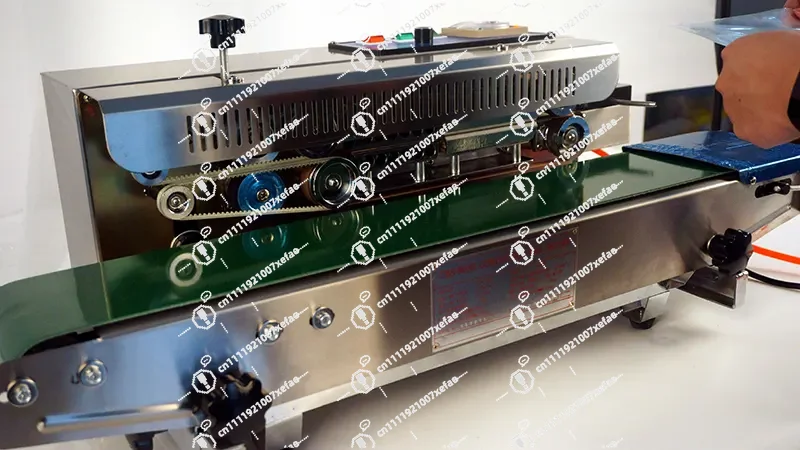 Horizontal Continuous Tape Sealing Machine with Nitrogen, Ink Wheel Nitrogen Flushing Tape Sealing Machine