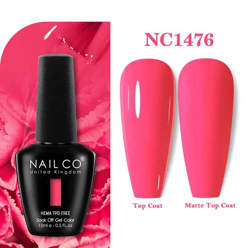 NAILCO 15ml Hema TPO-vrije Gel Nagellak Semi-permanente UV-lak Gel Nagelsalon Design TOP BASE Lak Hybride