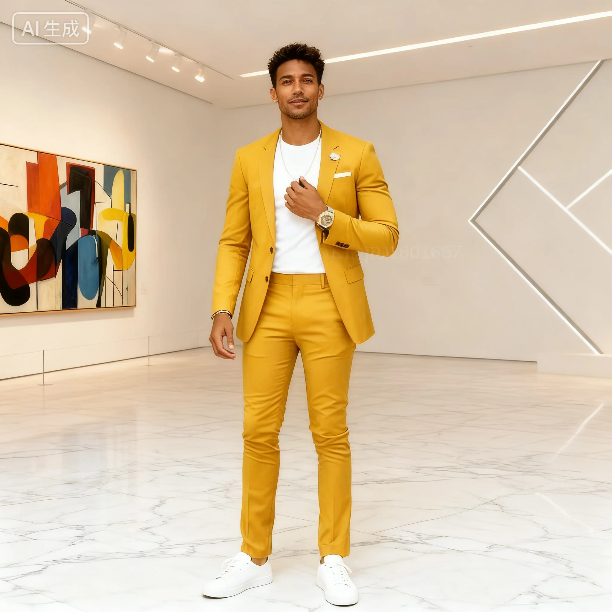 

Двухсекционный повседневный приталенный деловой костюм, комплект с лацканами, уникальная нагрудная куртка для жениха, курящий свадебный смокинг, ансамбль