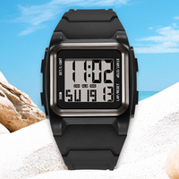 Fashionable Men's watch outdoor sports multi-function electronic watch luminous big digital youth wristwatch