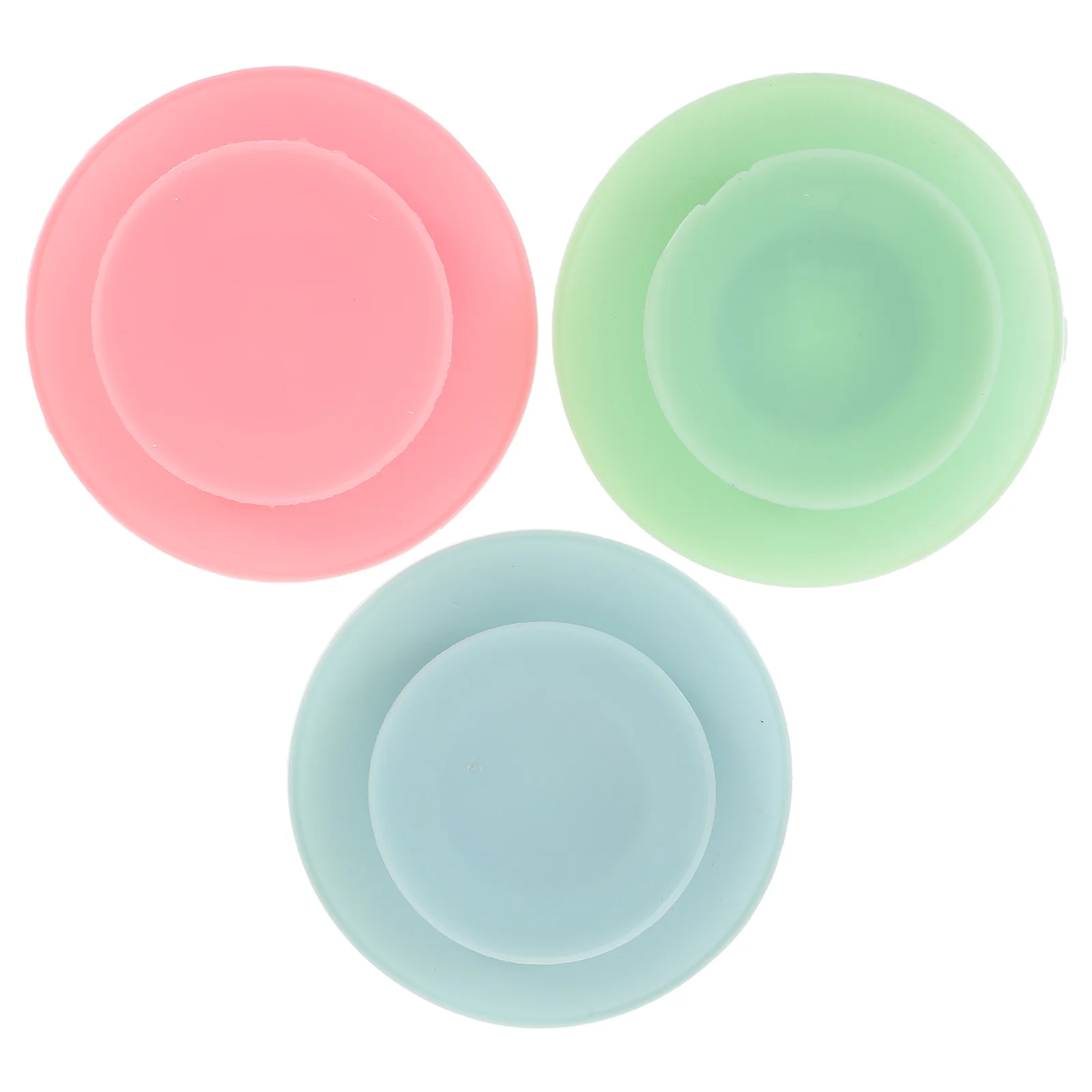 

3 Pcs Fixed Bowl Stickers Suckers Dinnerware Plate Fixer Flatware Double Sided Base Silica Gel Baby Tableware Fixing