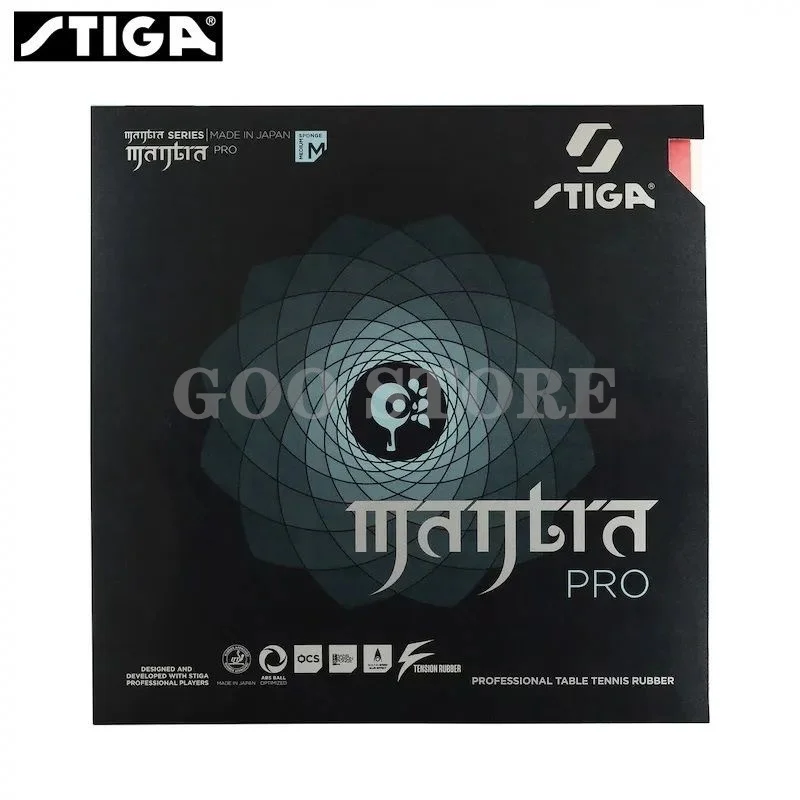 STIGA MANTRA PRO M / H XH Table Tennis Rubber Pips-In Offensive Made in Japan Original STIGA Ping Pong Sponge