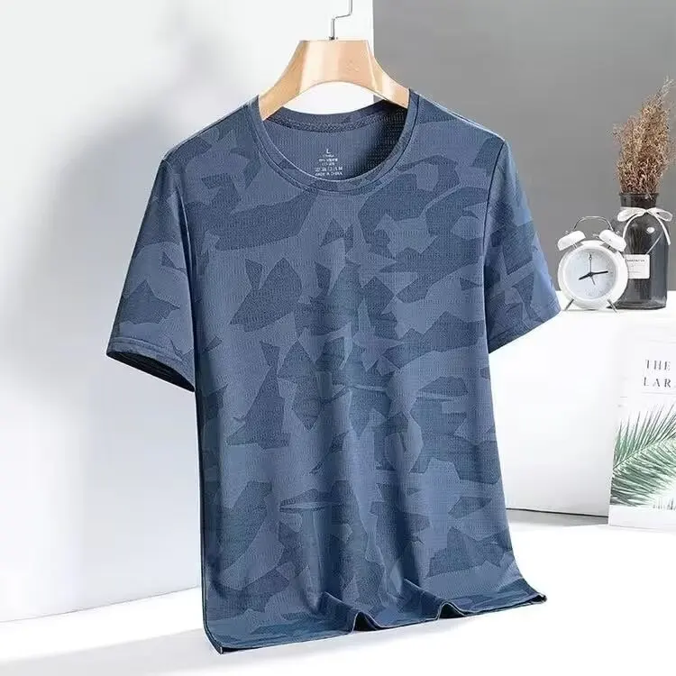Ice Silk Quick Dry Thin Short Sleeve T-Shirt Women's Summer Sporty Breathable Base Layer Shirt Half Sleeve Top Polyester Fiber