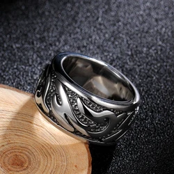 Retrolink Hip hop Street Jewelry Ring, Vintage Classic Stainless Steel Ring, Men's Domineering Accessories