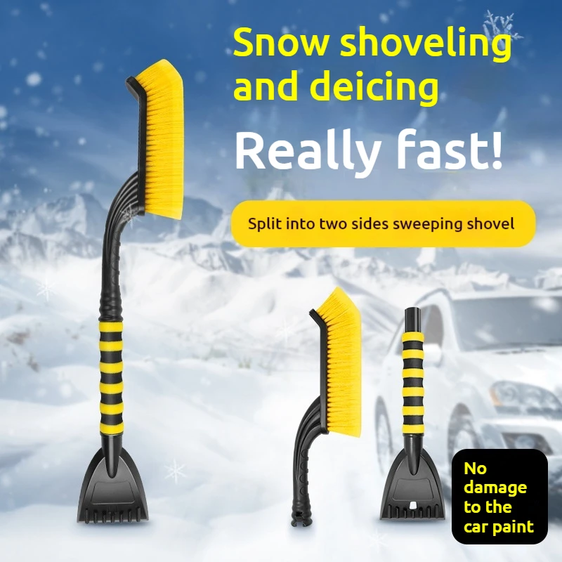 Car Snow Brush Extendable Cleaning Removal Shovel Scraper Winter Auto Brushes Windshield Deicer Remover Tools Wash Defroster