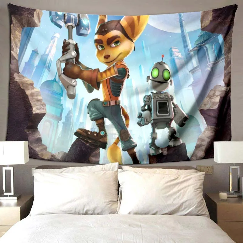 

Ratchet & Clank printing blanket living room bedroom modern home decoration children's room soft comfortable blankets gift