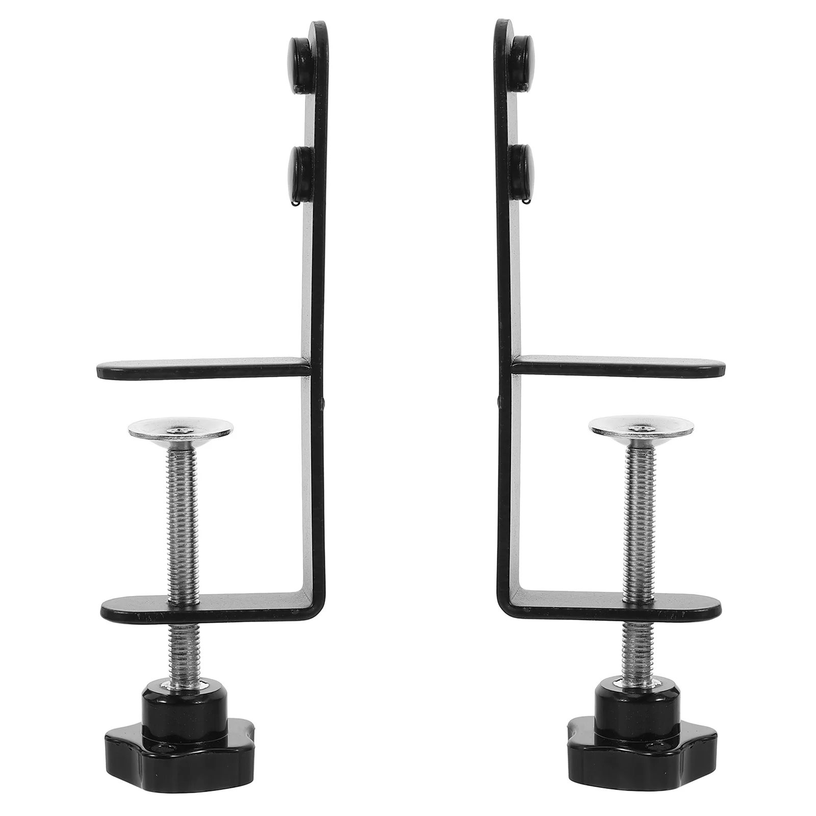 테이블 위에 설치하는 조절 가능한 C형 클램프 브래킷 2개, 페그보드 데스크 정리 도구 보관 공예 용품 홀더