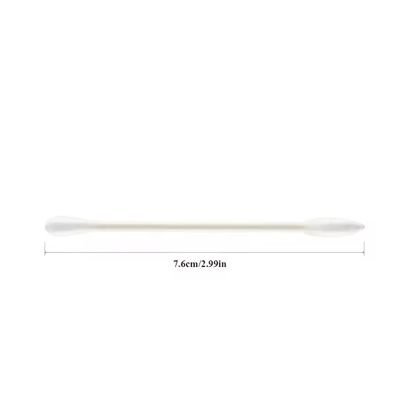 100PCS Individually Packaged Cotton Swabs Clean Sanitary Travel Portable Double Headed Paper Stick Disposable Cosmetic White