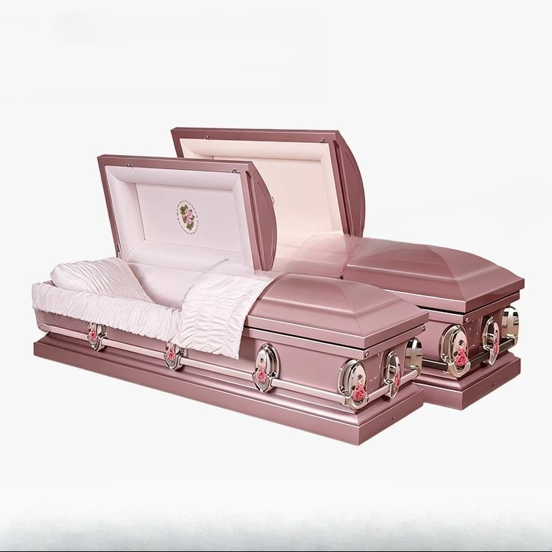 export foreign trade Shoufang solid wood American coffin Western coffin European and American coffin funeral life wooden box