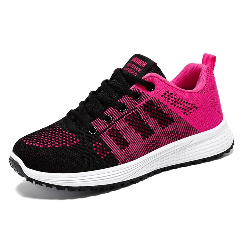 New Running Shoes Ladies Breathable Sneakers Summer Light Mesh Air Cushion Women\'s Sports Shoes Outdoor Lace Up Training Shoes