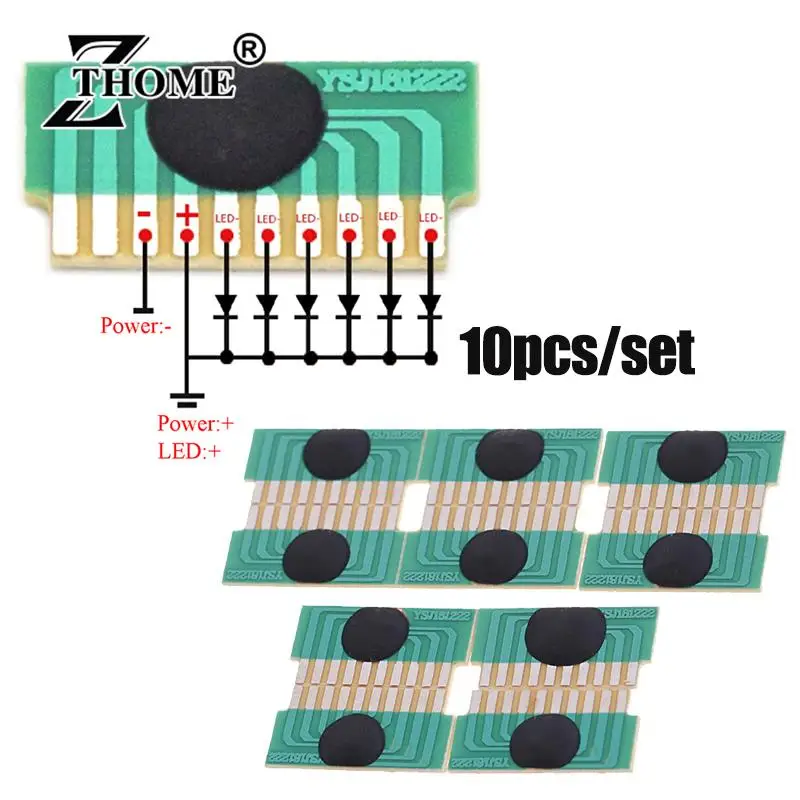 10 sztuk/partia diod 6-diodowych diod LED 3-4.5V Flash Chip COB LED sterownik cykl migający moduł kontrolny IC elektroniczny