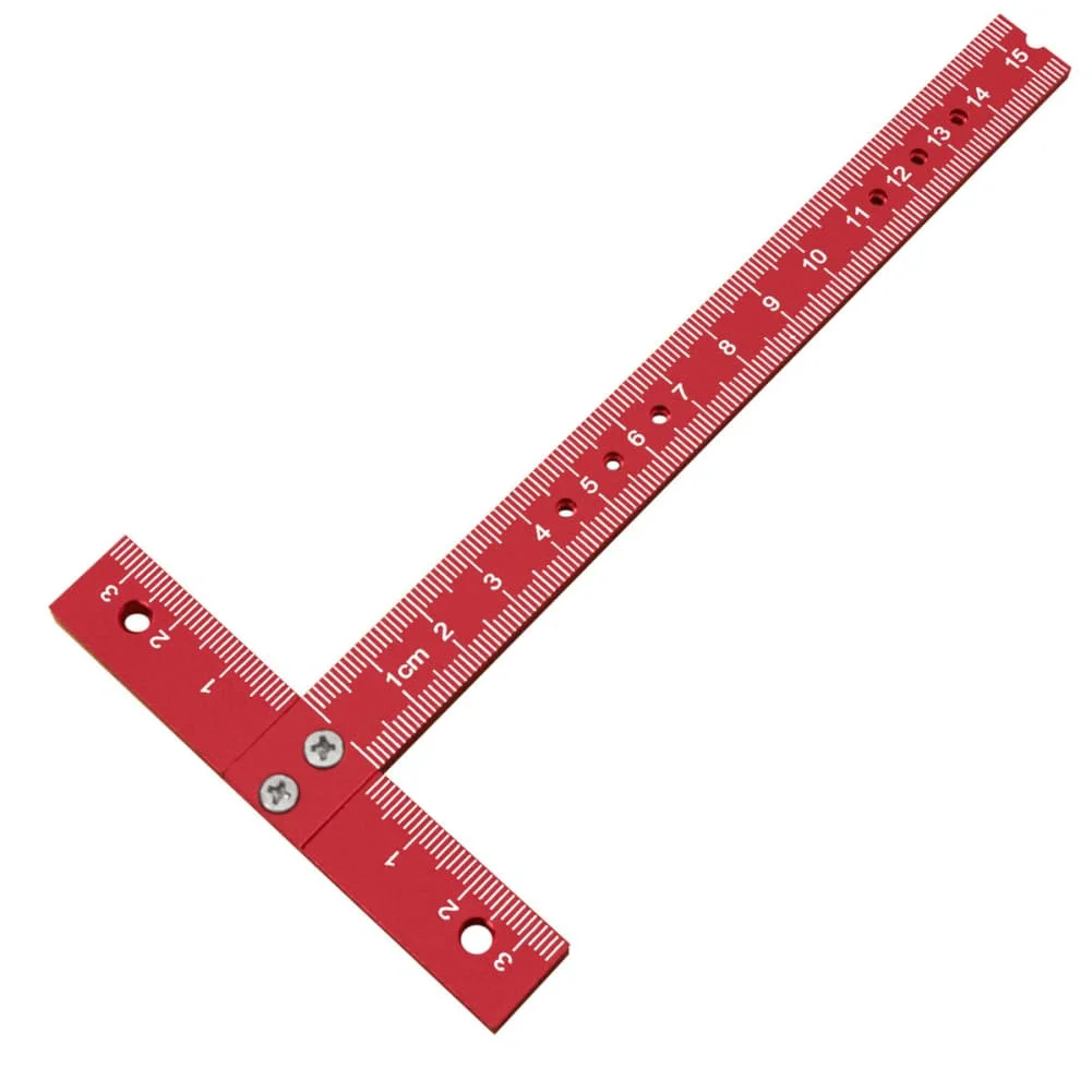 Aluminum Alloy T Square Ruler for Precision Measuring and Marking in Drafting Woodworking and Metalworking Applications