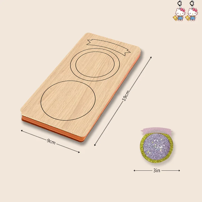 

Xx174 3-inch Cute Circular Mold Wooden Cutting Dies Suitable For Most Cutting Machines