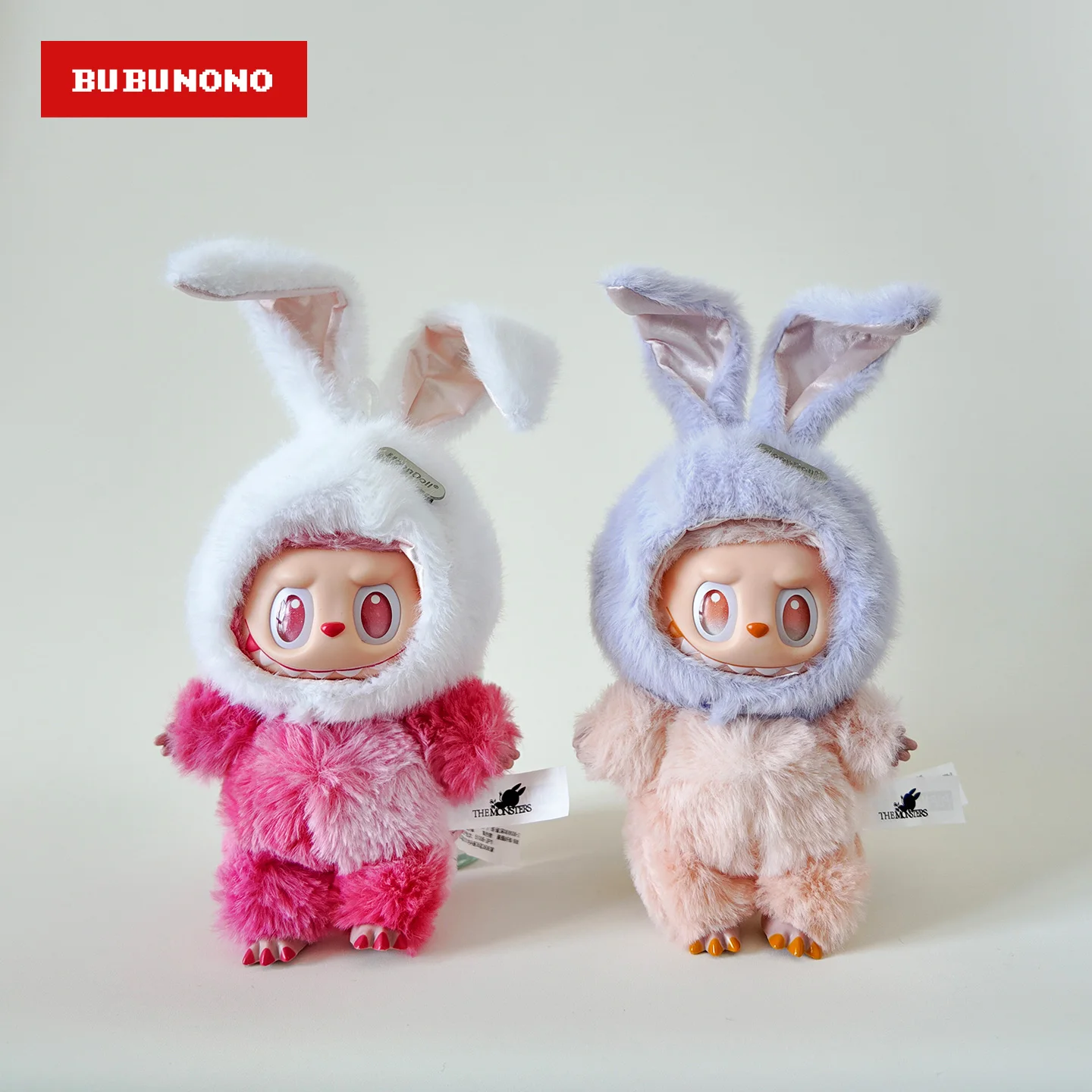 

Cute Bunny Head Gear Fluffy Rabbit Ears Hat for Labubu Doll 1 2 3 All Generation Colorful Costume Prop Doll Clothes Accessories