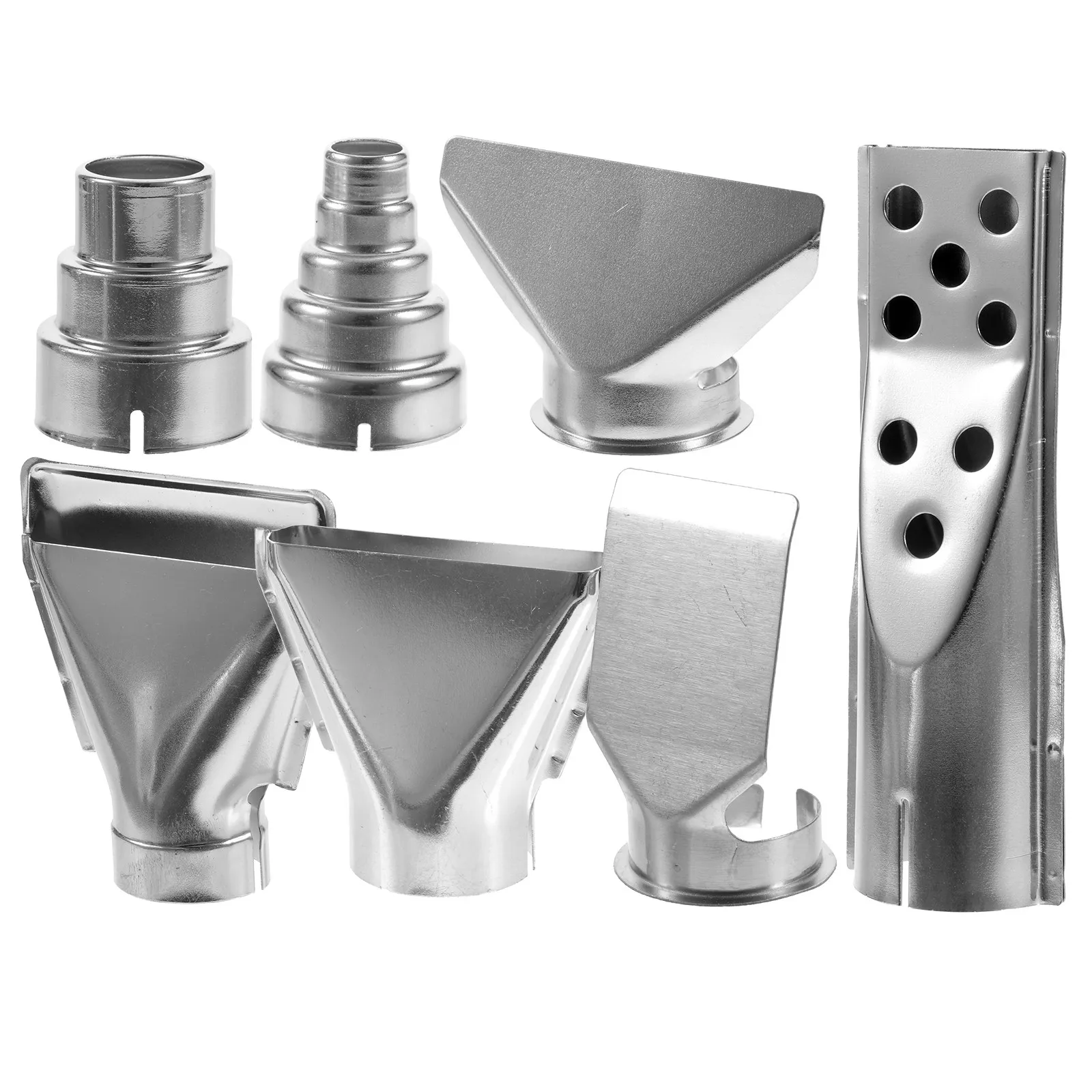 

7Pcs Hot Air Soldering Nozzles Stainless Steel Replacement Tips for Soldering Station Repair Tools Desoldering Attachments Kit
