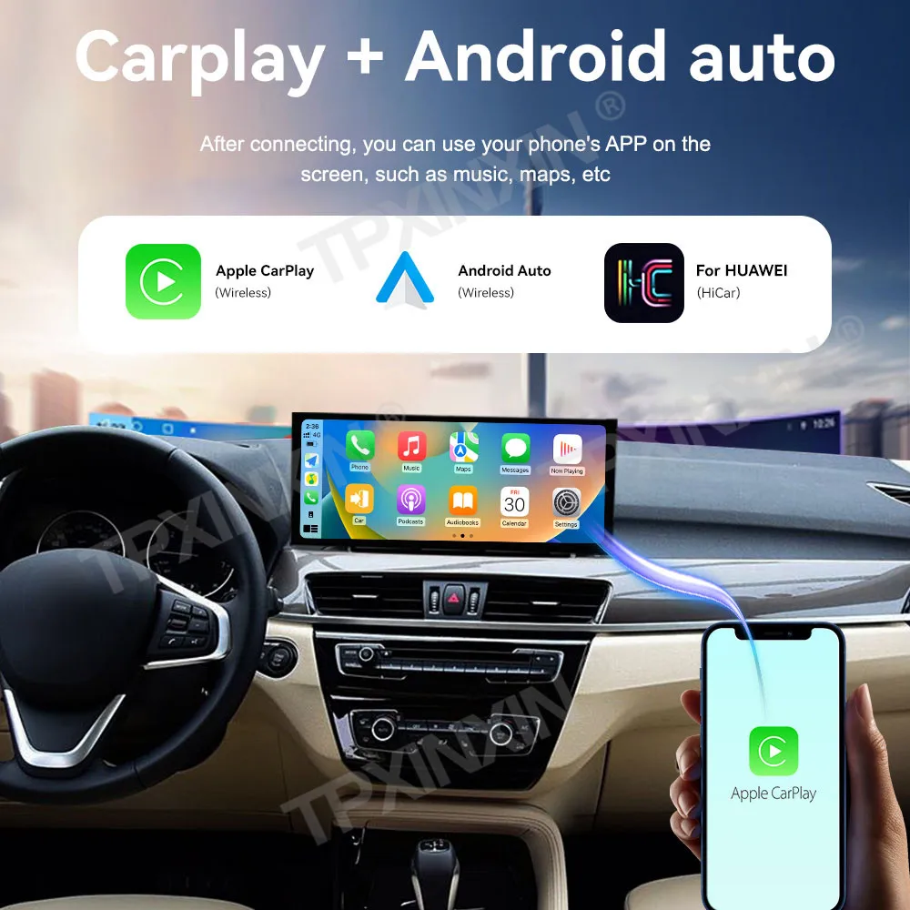 

Car Accessories Radio For BMW X1 2016-2019 Android Auto GPS Navigation Multimedia Stereo Receiver Head Unit Offline Maps