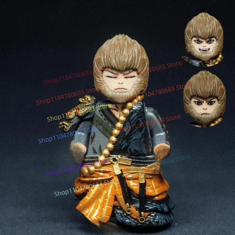 MOC 고품질 한정판 빌딩 블록 입상 블랙 신화 Wukong 검은 원숭이 모자이크 장난감 장식품 컬렉션