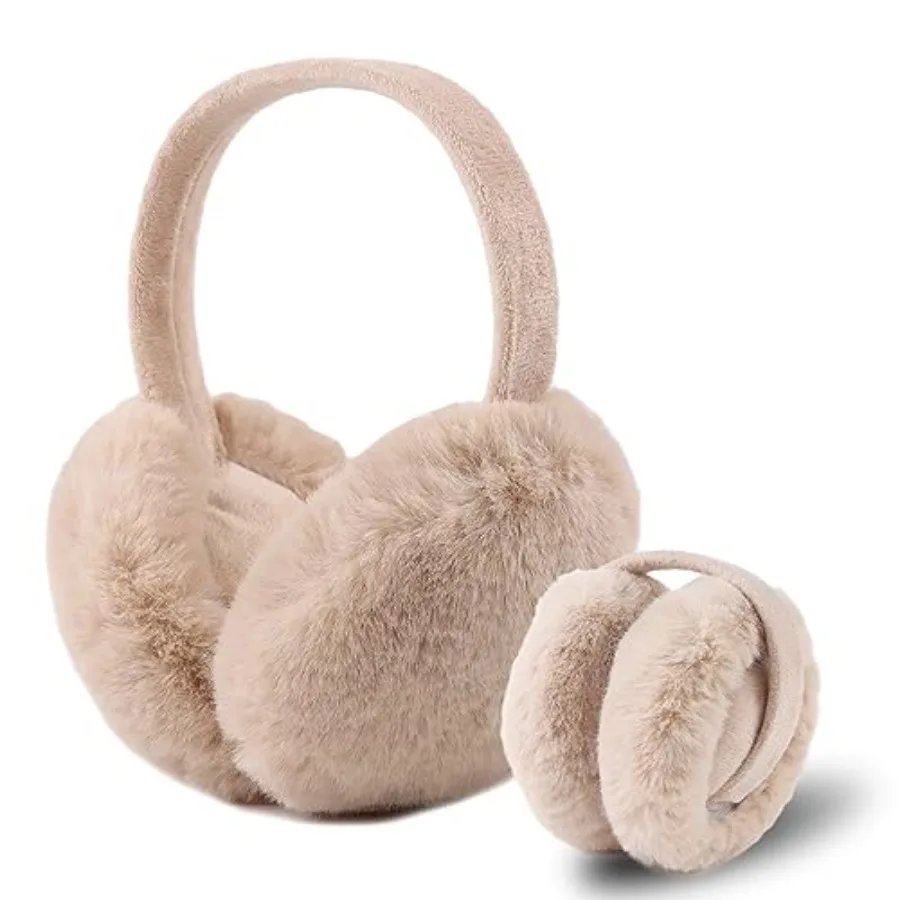 

Yuoahcn Women Winter Ear Muffs Faux Fur Warm Earmuffs Lady Girls Plush Ear Warmers Outdoor Ear Covers Headband