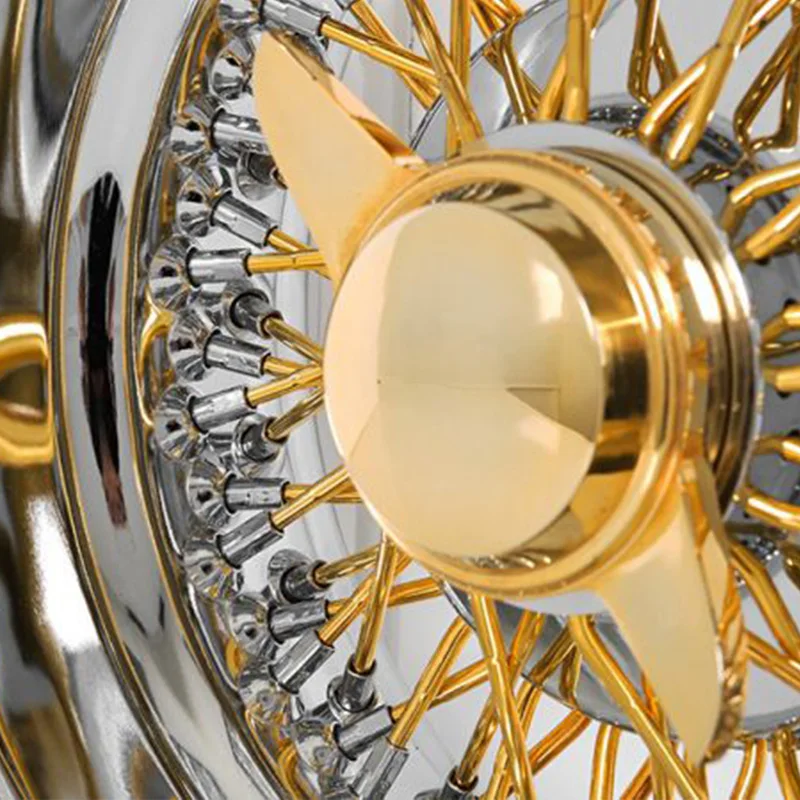 13 14 15 16 17 18 20 5*114.3 5*120 5*127 4*100 4*114.3 RUOTE DI FILI STANDARD 72 SPOKE CROSS LACE Cerchi CROMATI