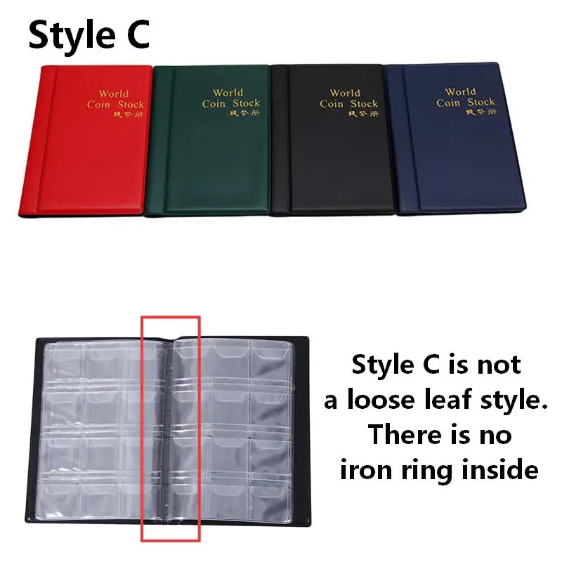 480/120 Pockets Large-capacity Coin Collection Book Ancient Coin Binder Collection Album Royal Commemorative Volume Folder Hold