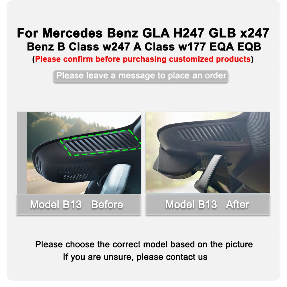 Plug and play personalizado para mercedes benz gla glb x247 para benz classe b w247 a w177 eqa eqb w177 v c118 amg a35 a45 cla45 modelo