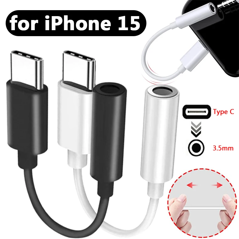 

USB C To 3.5mm Female Headphone Jack Adapter Suitable for Apple IPhone 15/15 Pro Samsung Xiaomi Type C To 3.5mm Aux Converters