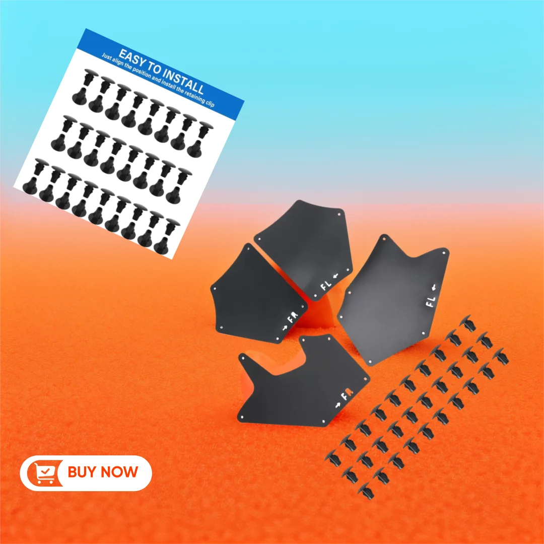 

For Toyota Tundra Sequoia 2007-2020 Splash Guard Fender Liner Shields with Clips 537370C030 537360C030 53737-0C030